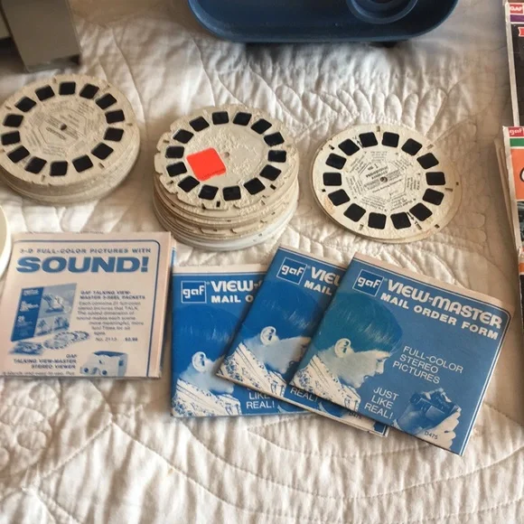 VIEW MASTER bundle projector slides etc